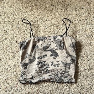 cropped tank top